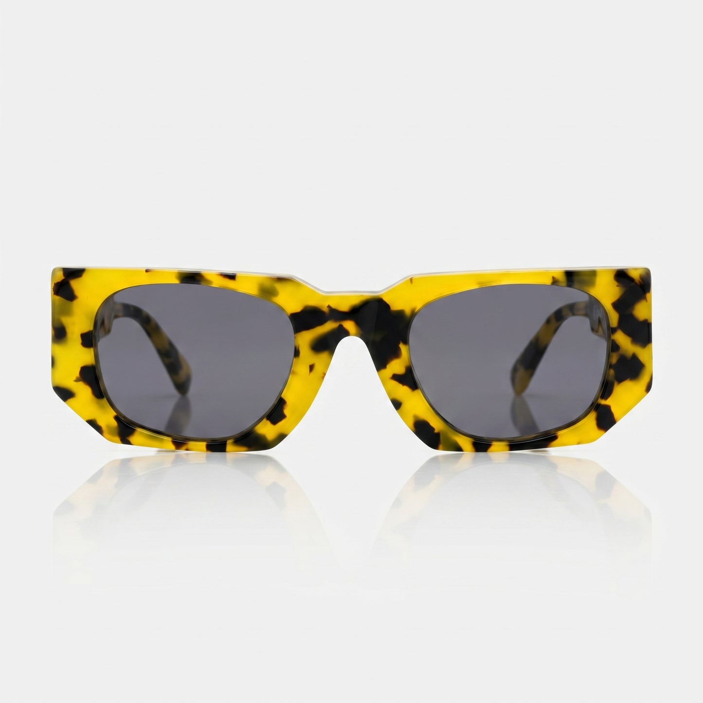Bold Tortoiseshell Rectangular Sunglasses