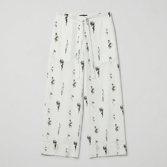Abstract Print Wide Leg Trousers