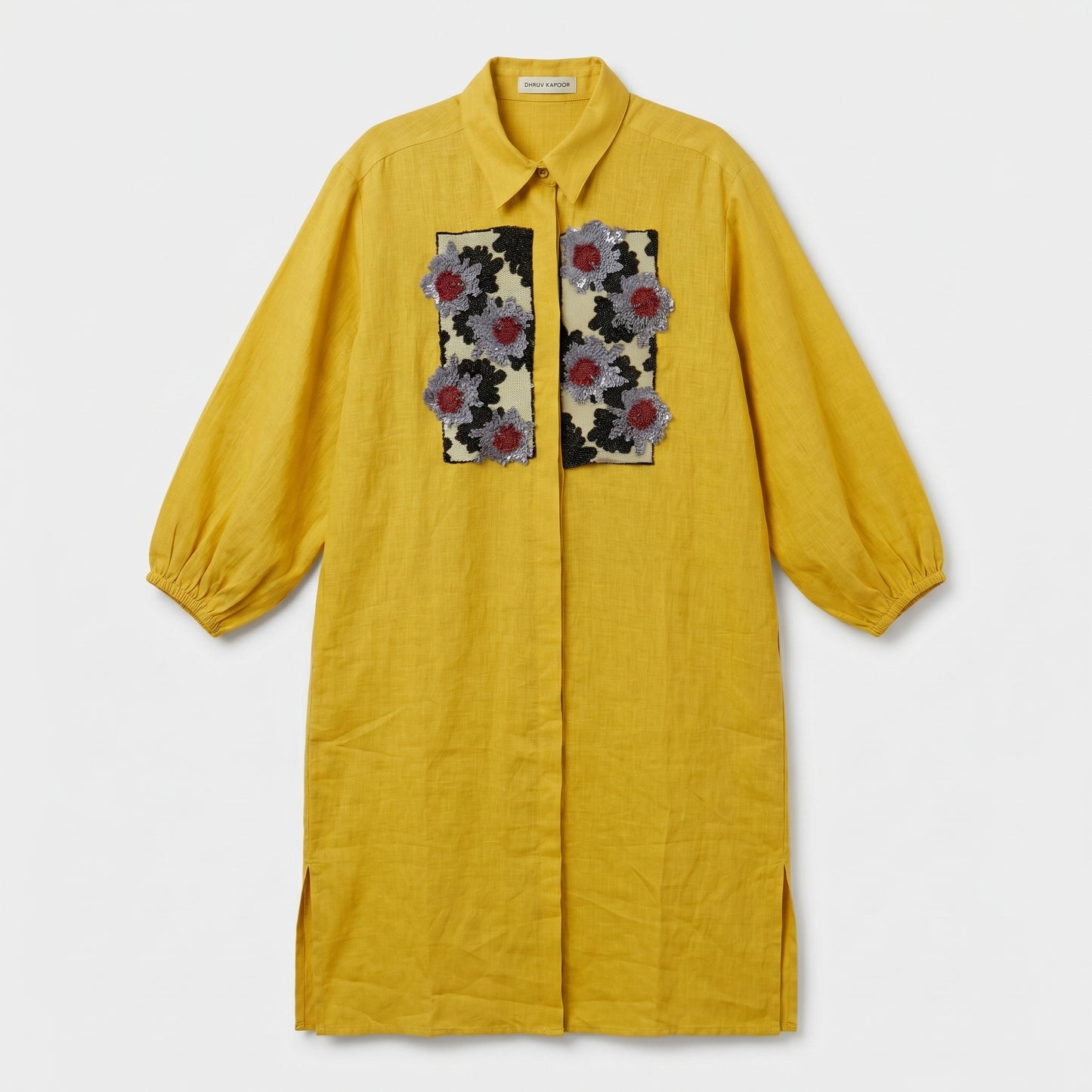 Floral Embroidered Linen Tunic