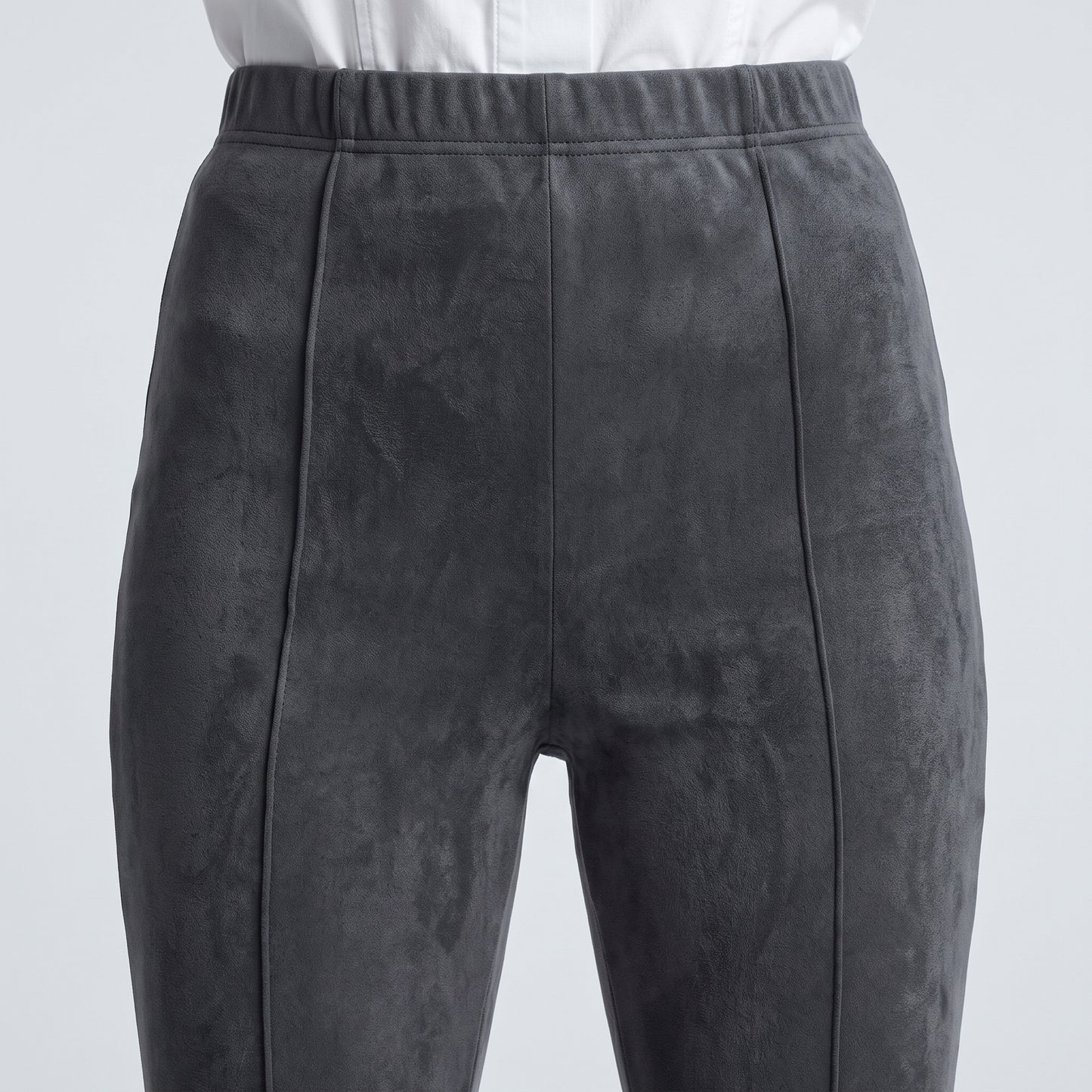 Suede Split Hem Leggings