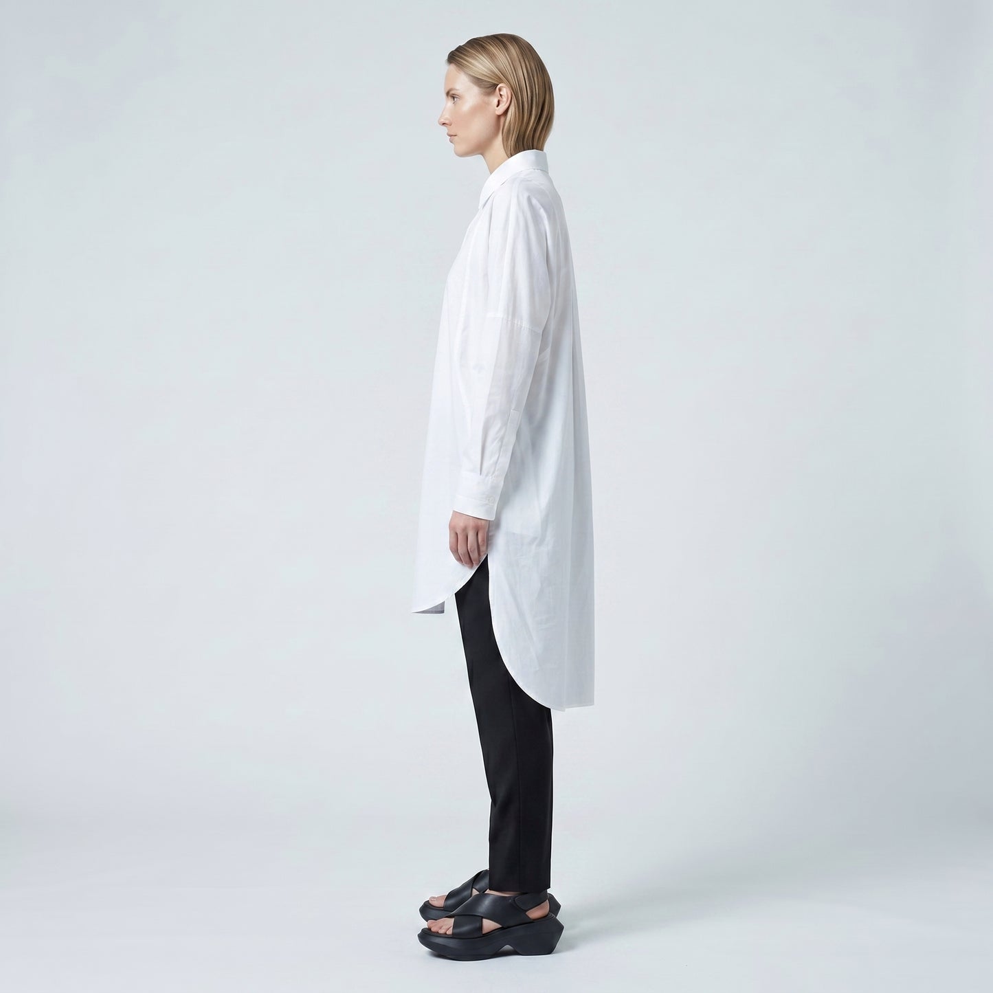 Oversized Longline Cotton Shirt