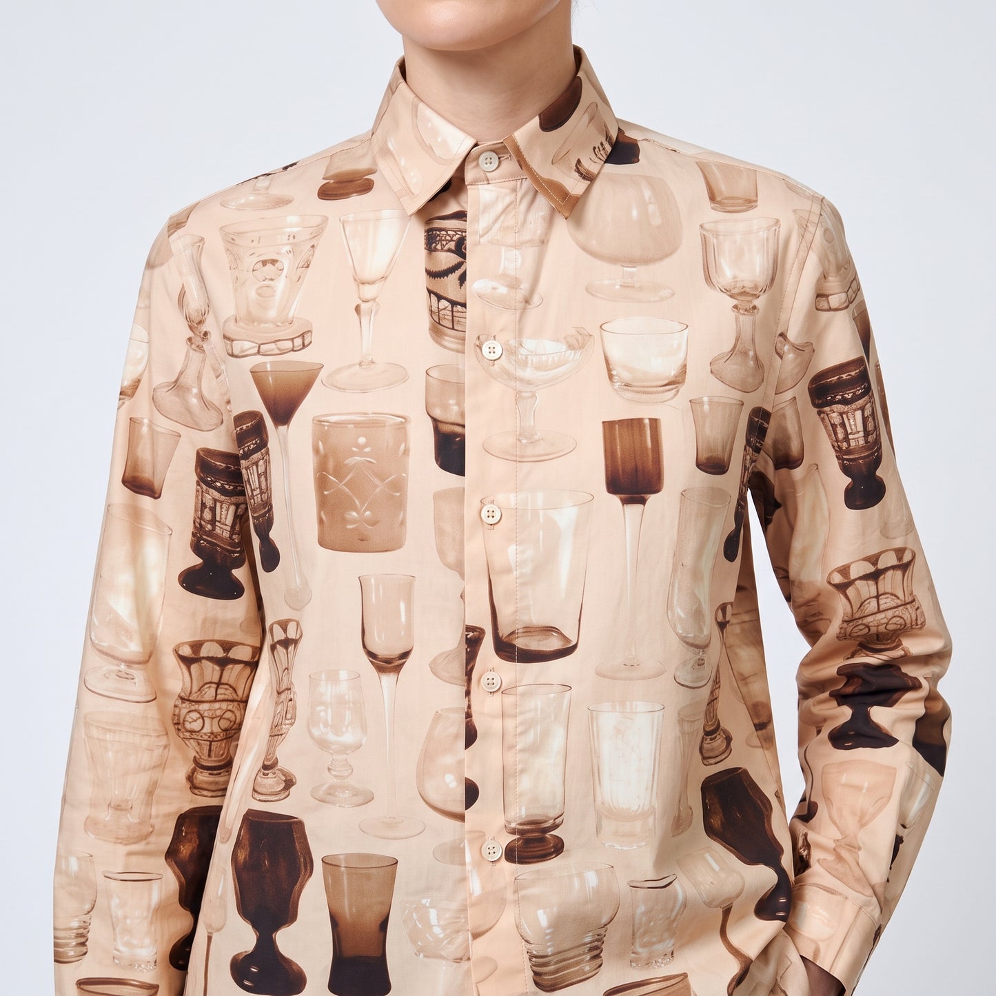 Graphic Print Long-Sleeve Shirt