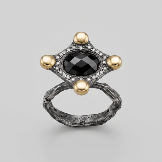 Black Onyx Statement Ring