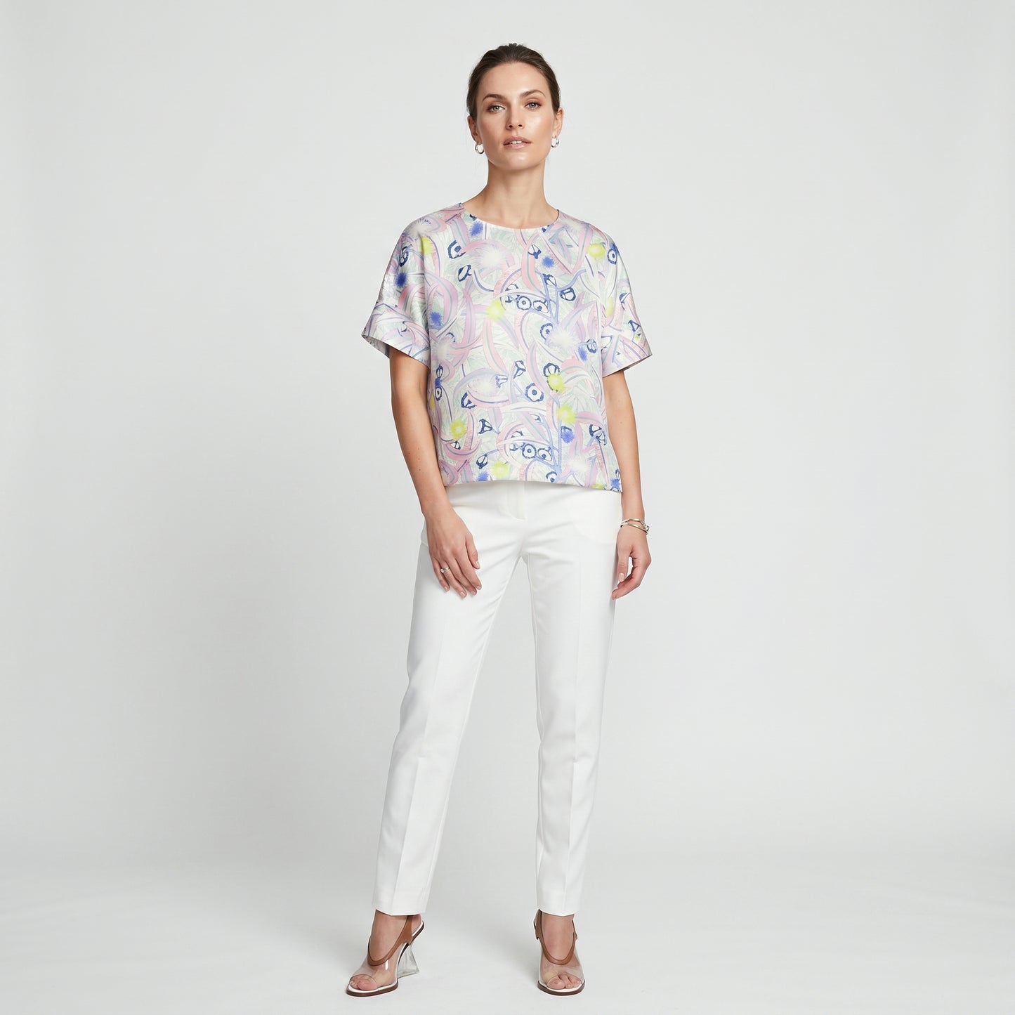 Pastel Floral Printed Blouse