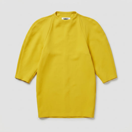 Yellow Cocoon Shift Dress