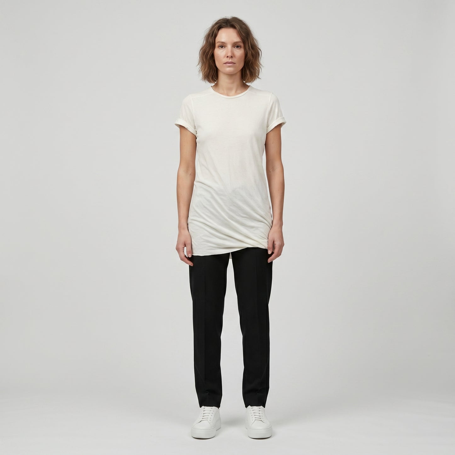 Classic Off-White Cotton Tee