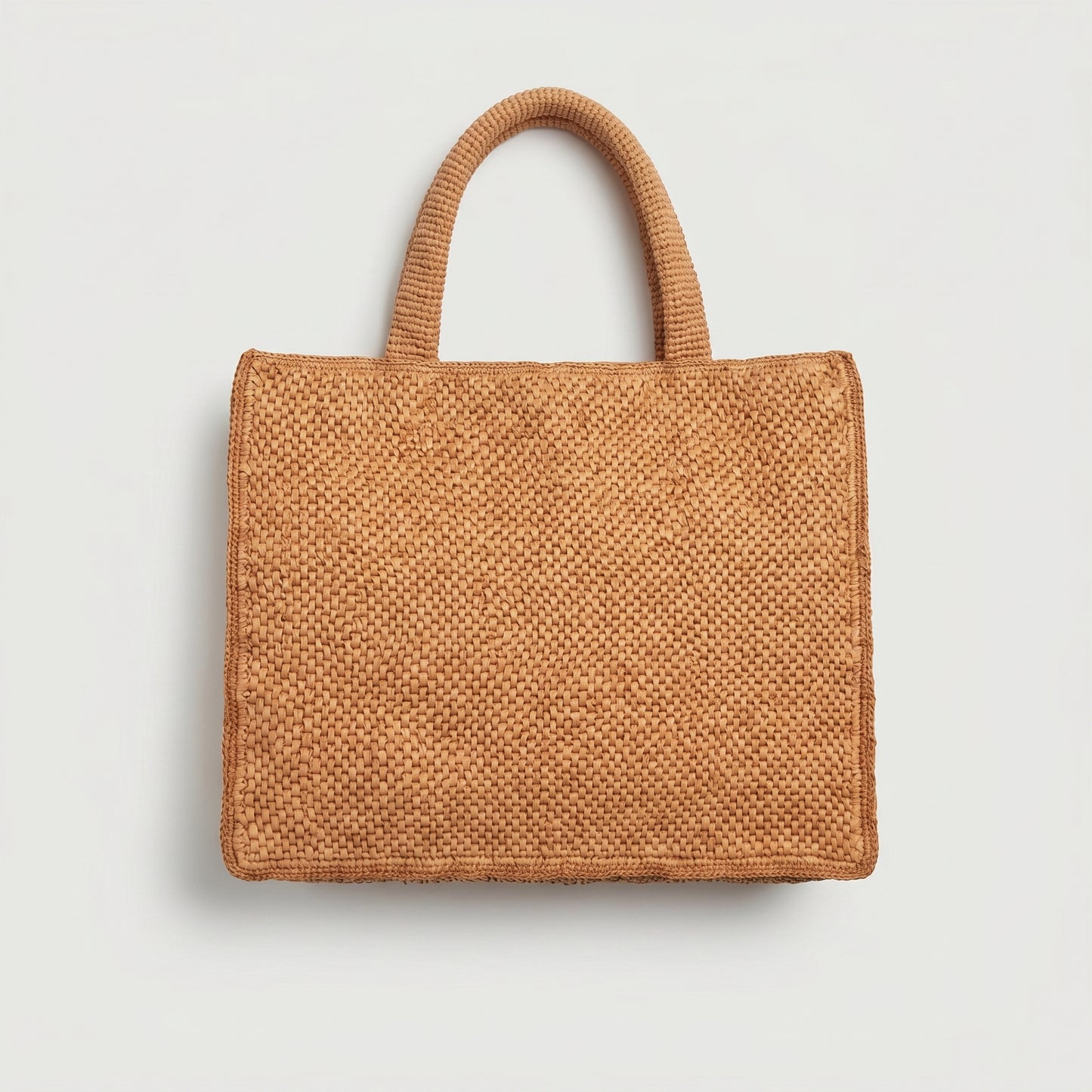 Woven Raffia Tote Bag