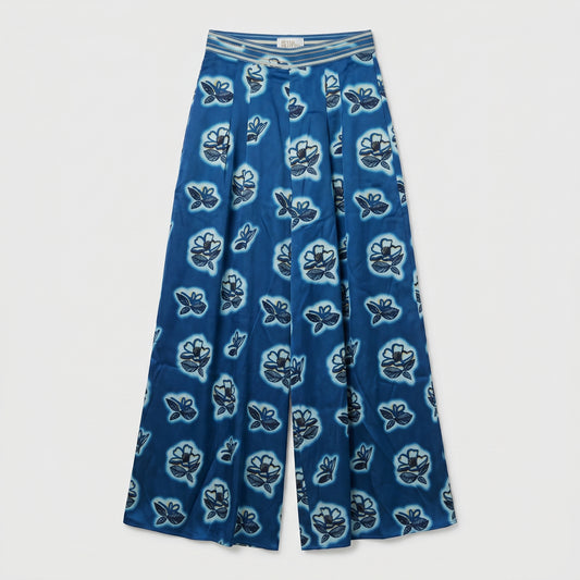 Floral Print Wide Leg Trousers