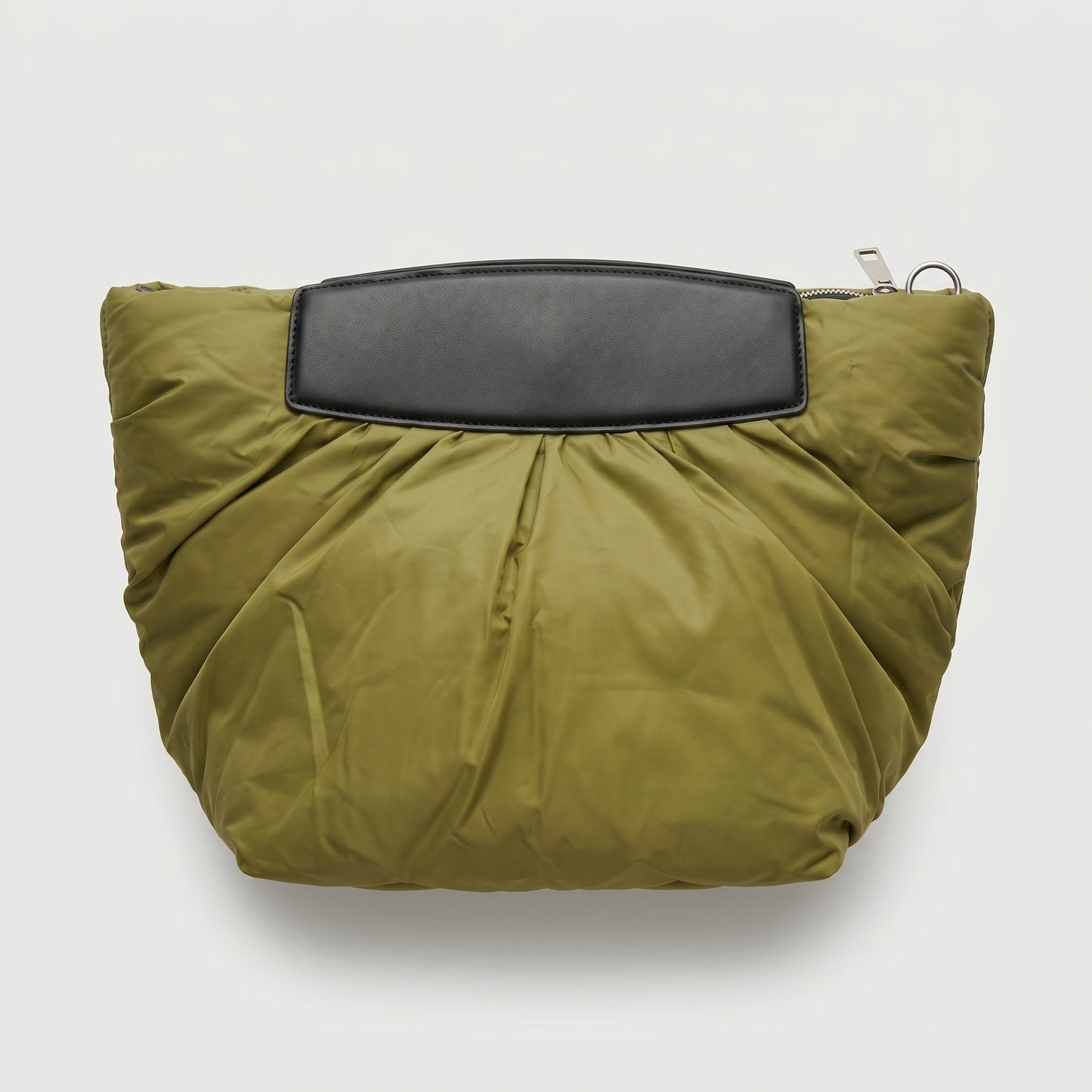 Olive Padded Nylon Clutch