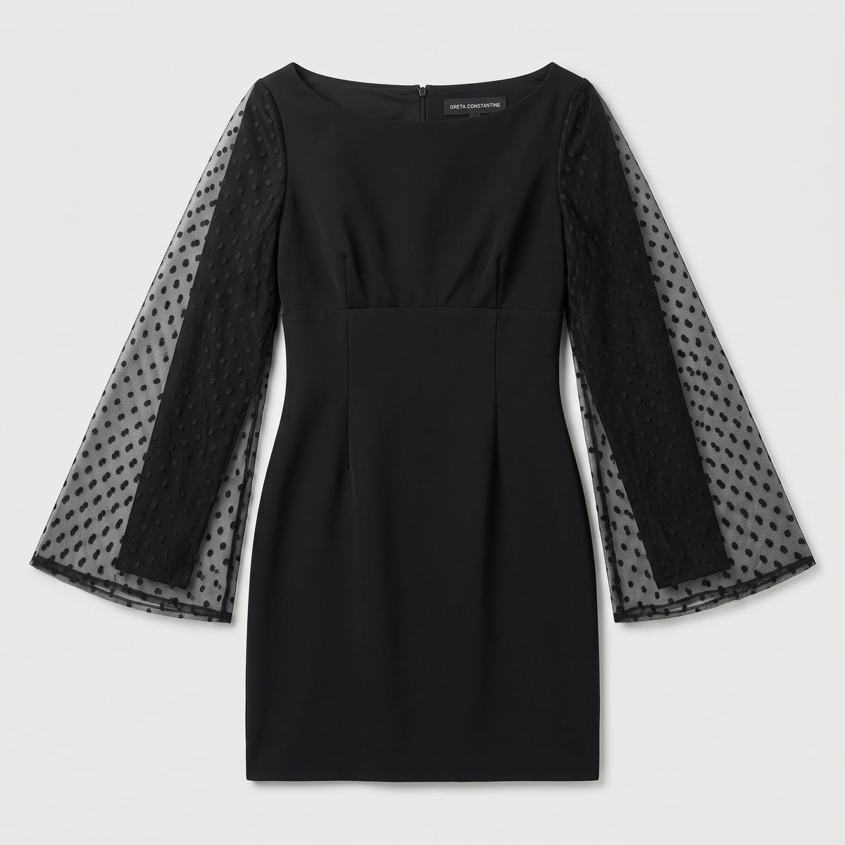Polka Dot Sleeve Mini Dress