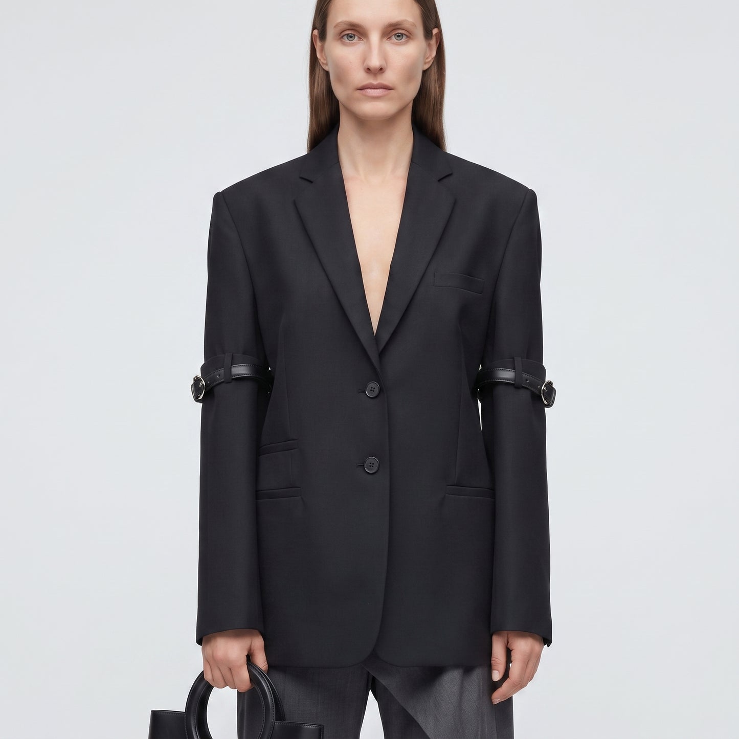 Buckled Detail Tailored Blazer