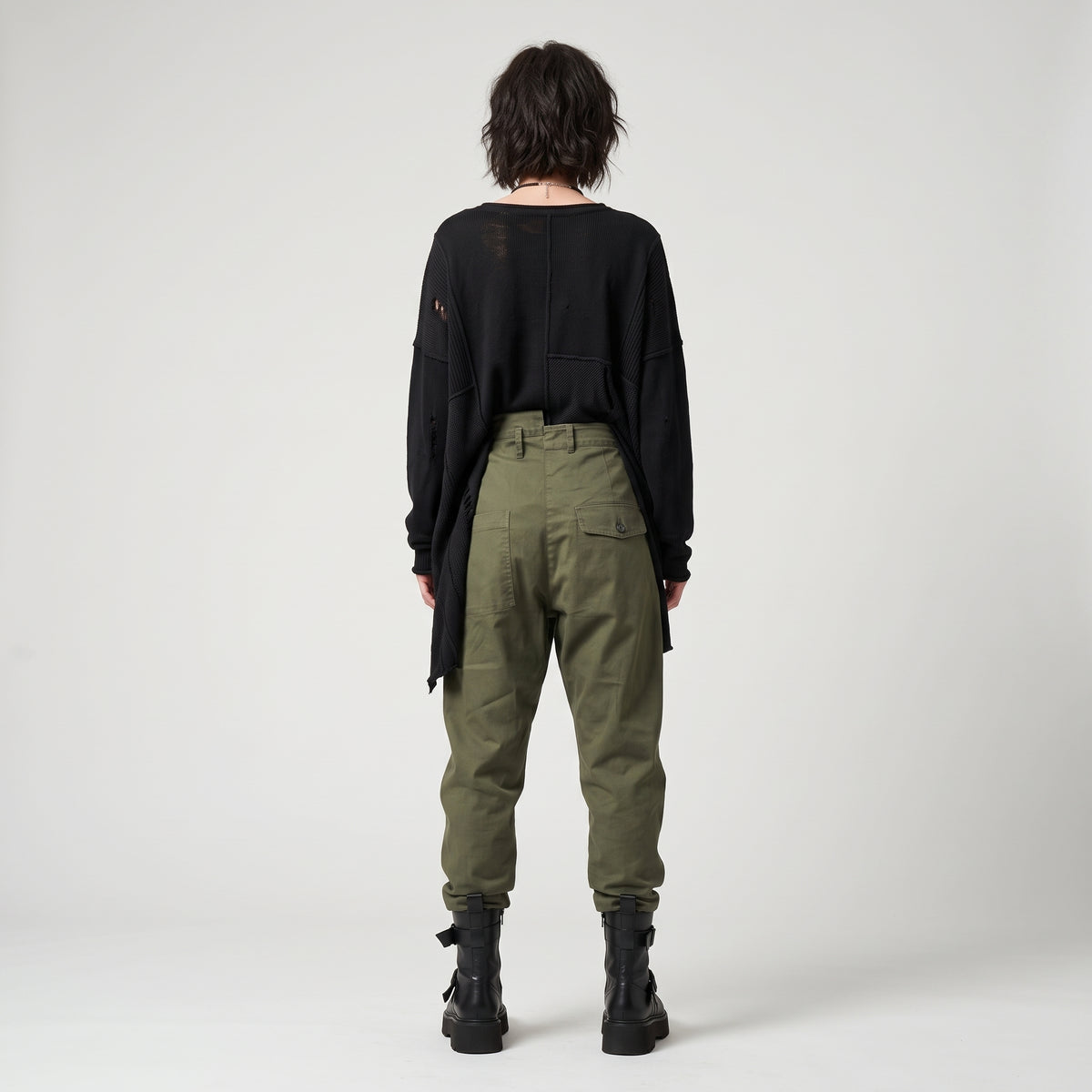 Utility Cargo Trousers in Khaki
