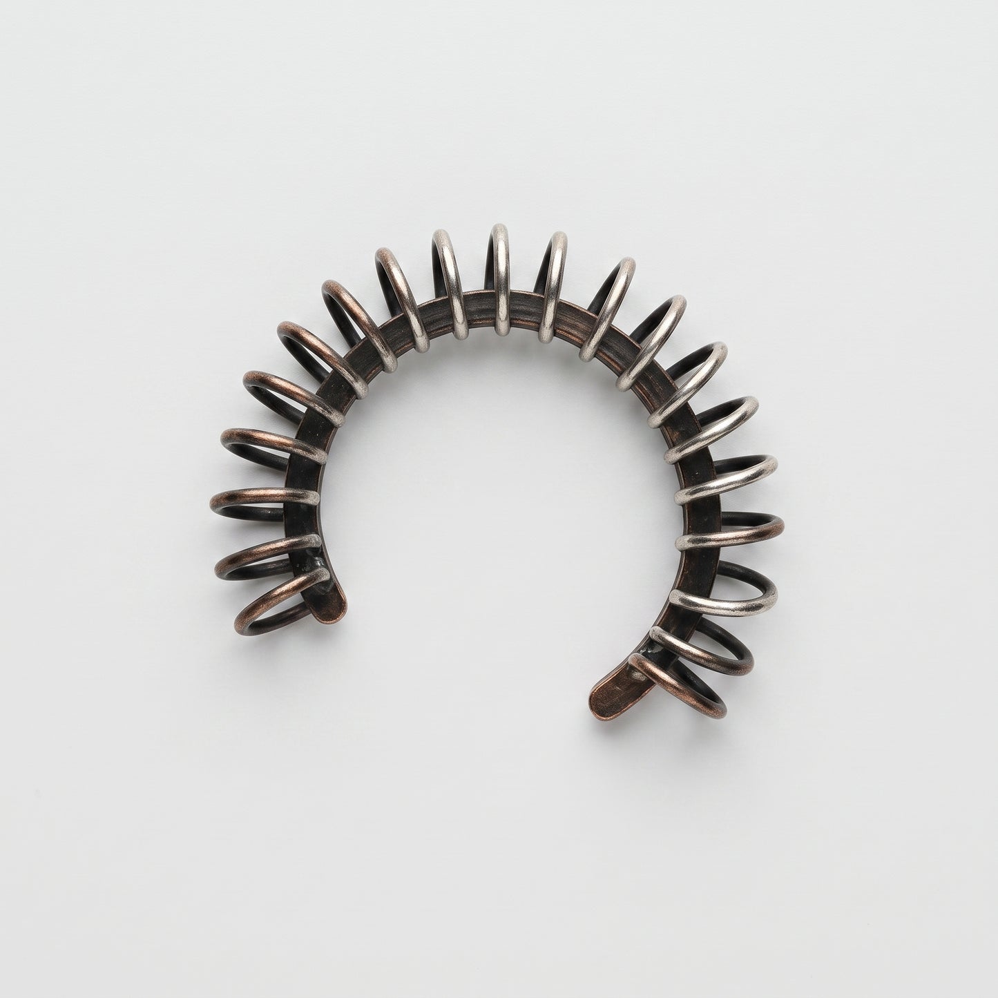 Industrial Spiral Metal Cuff Bracelet