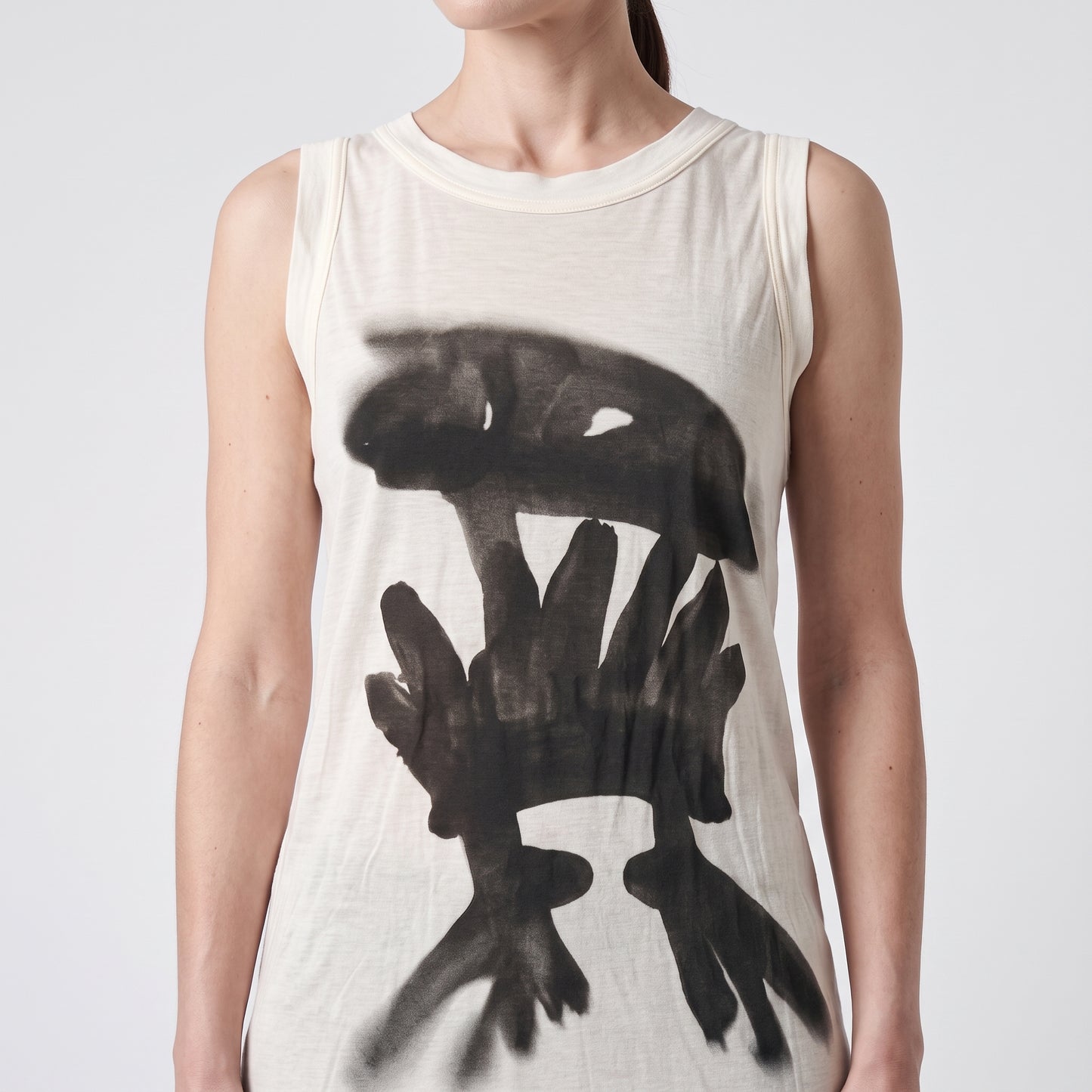 Abstract Graphic Sleeveless Top
