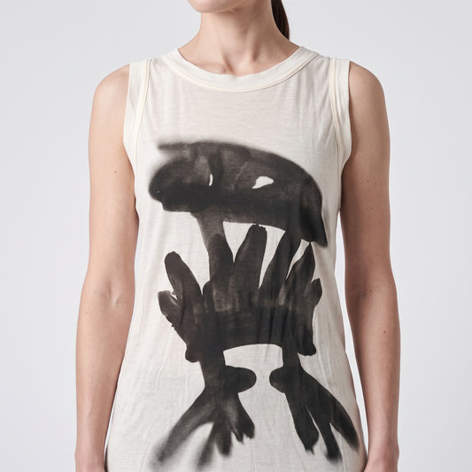 Abstract Graphic Sleeveless Top