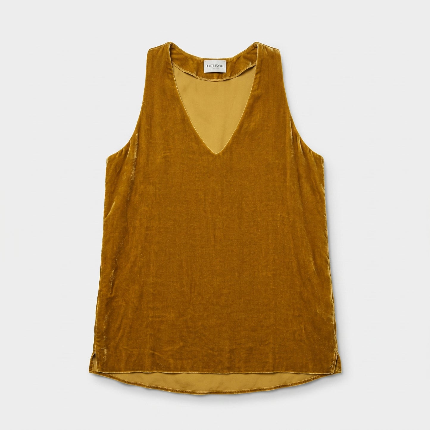 V-Neck Velvet Sleeveless Tank