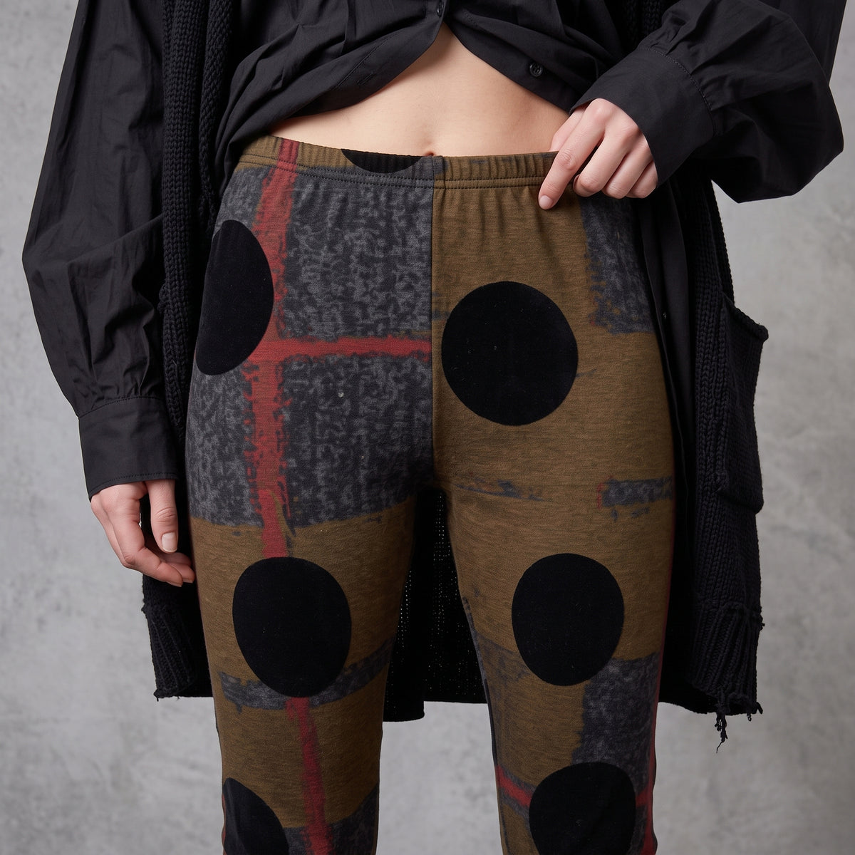 Plaid Polka Dot Leggings