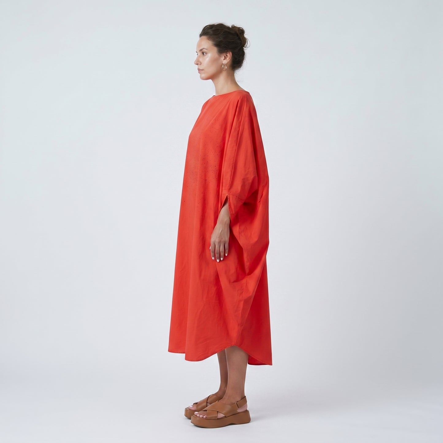 Oversized Red Cocoon Dress