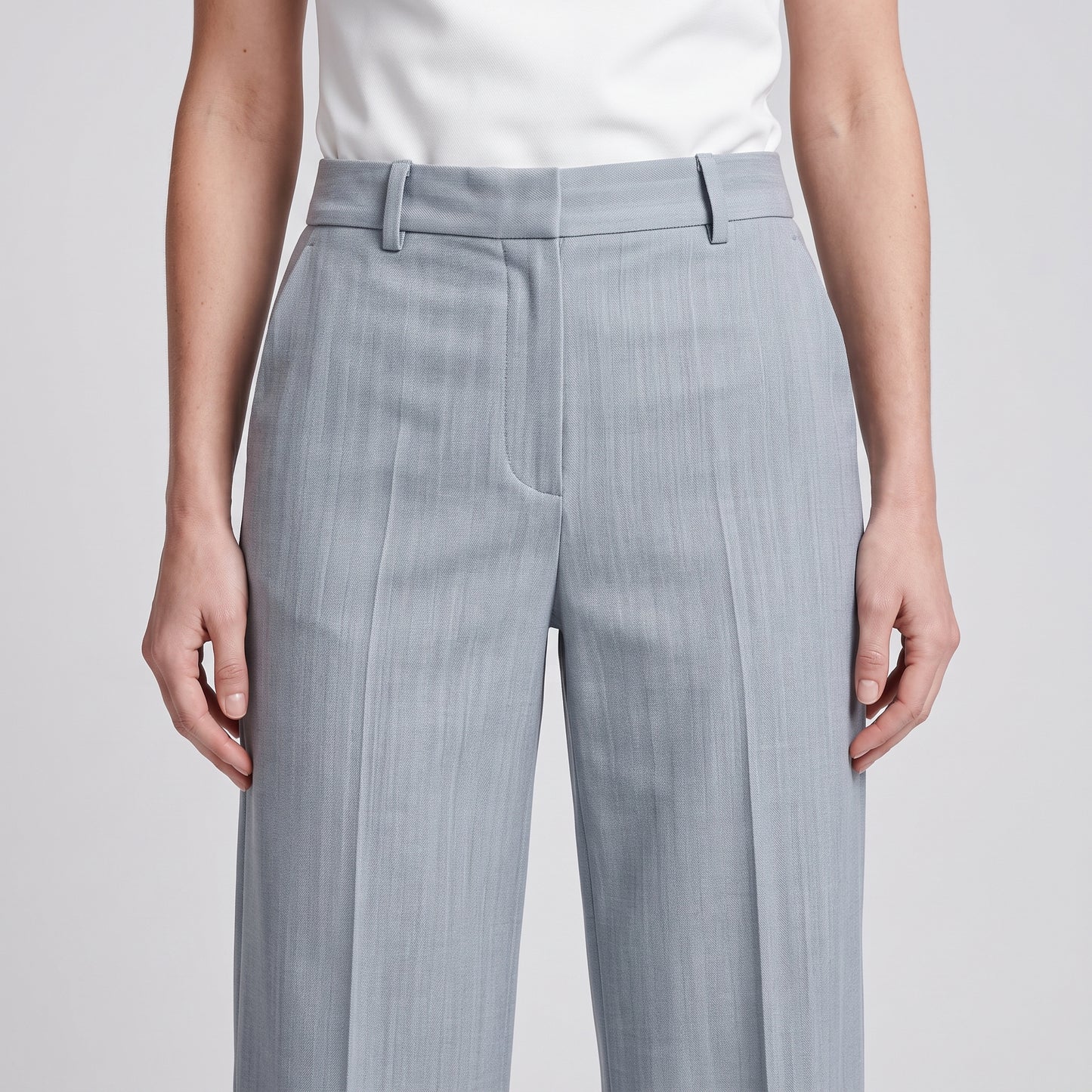 Tailored Pastel Slim Trousers