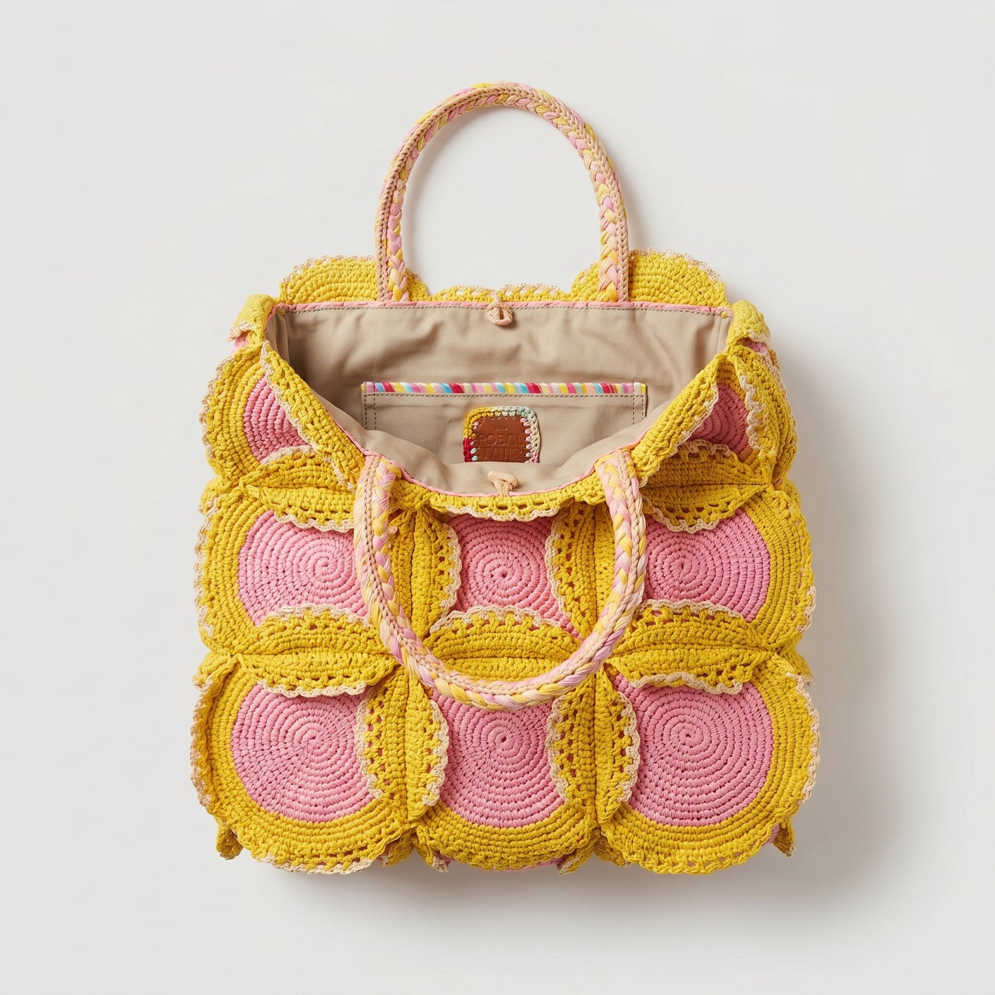 Artisanal Crochet Floral Tote