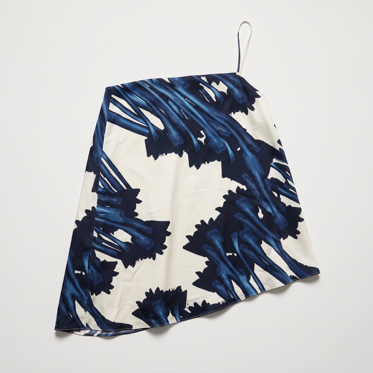 Abstract Print One Shoulder Top