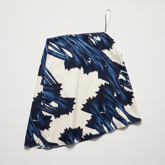 Abstract Print One Shoulder Top