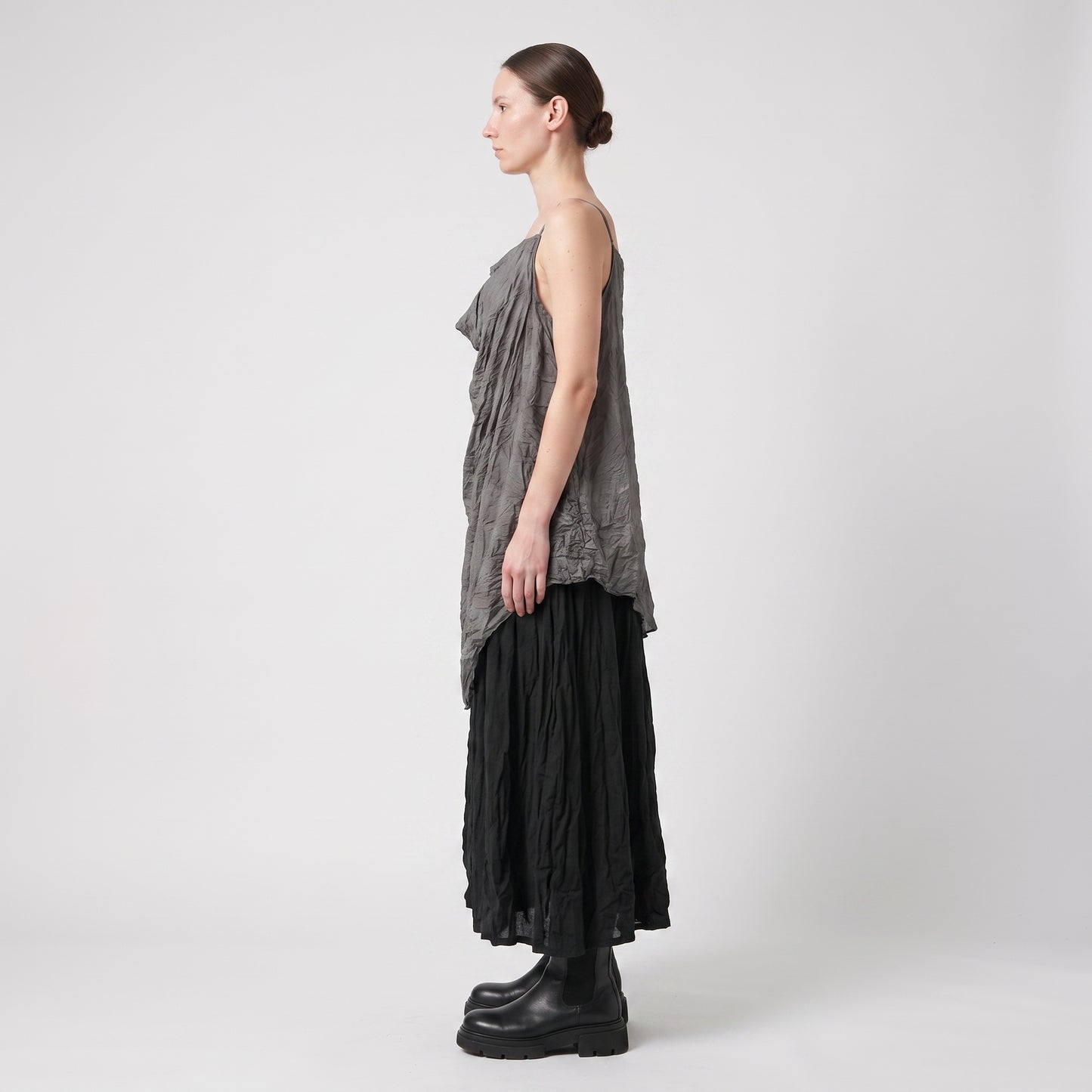 Draped Textured Camisole Top