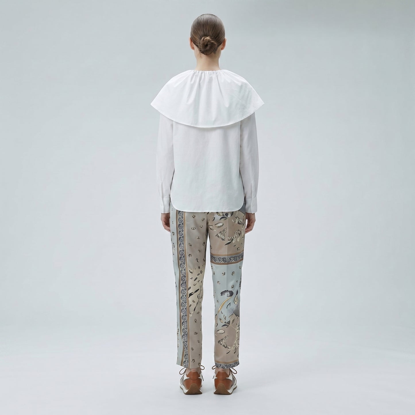 Oversized Collar Poplin Blouse