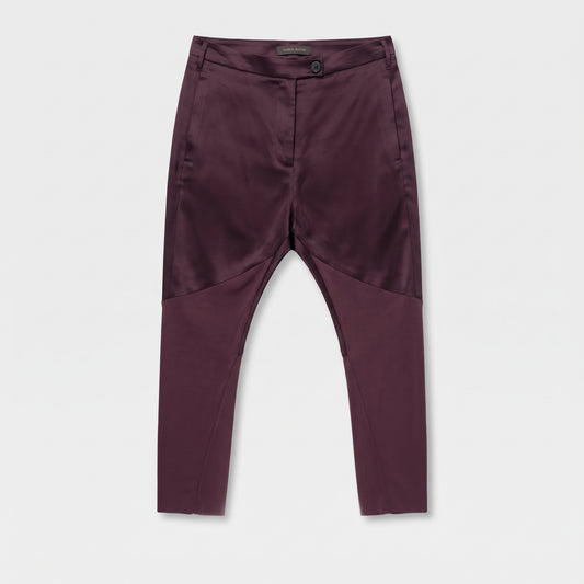 Satin Panel Tailored Trousers