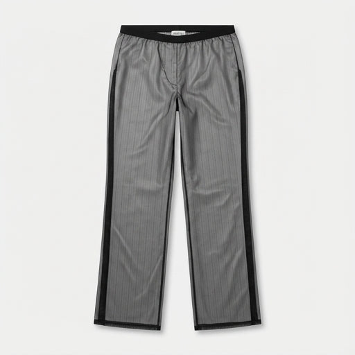 Tailored Pinstripe Side-Stripe Trousers