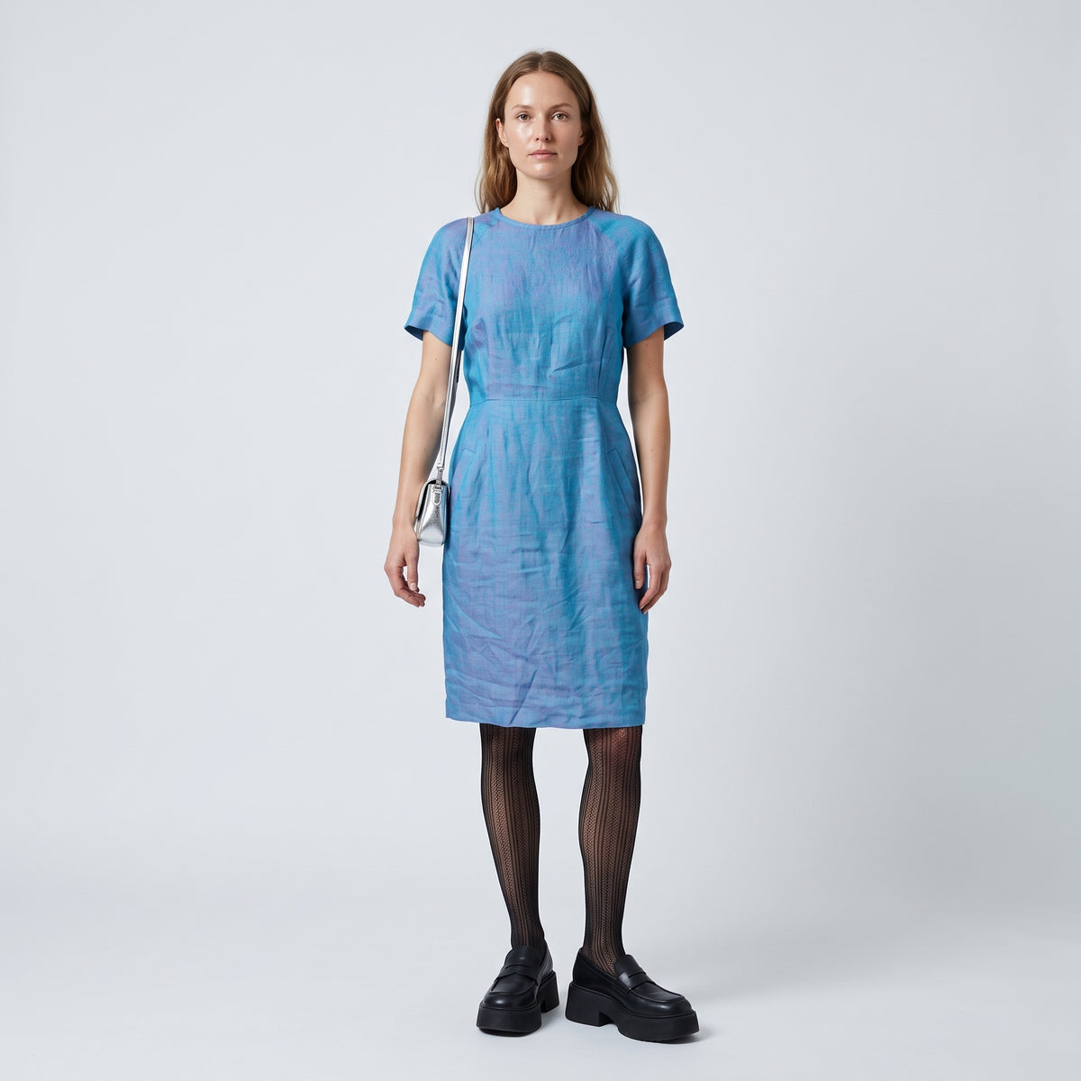 Tailored Linen Sheath Dress