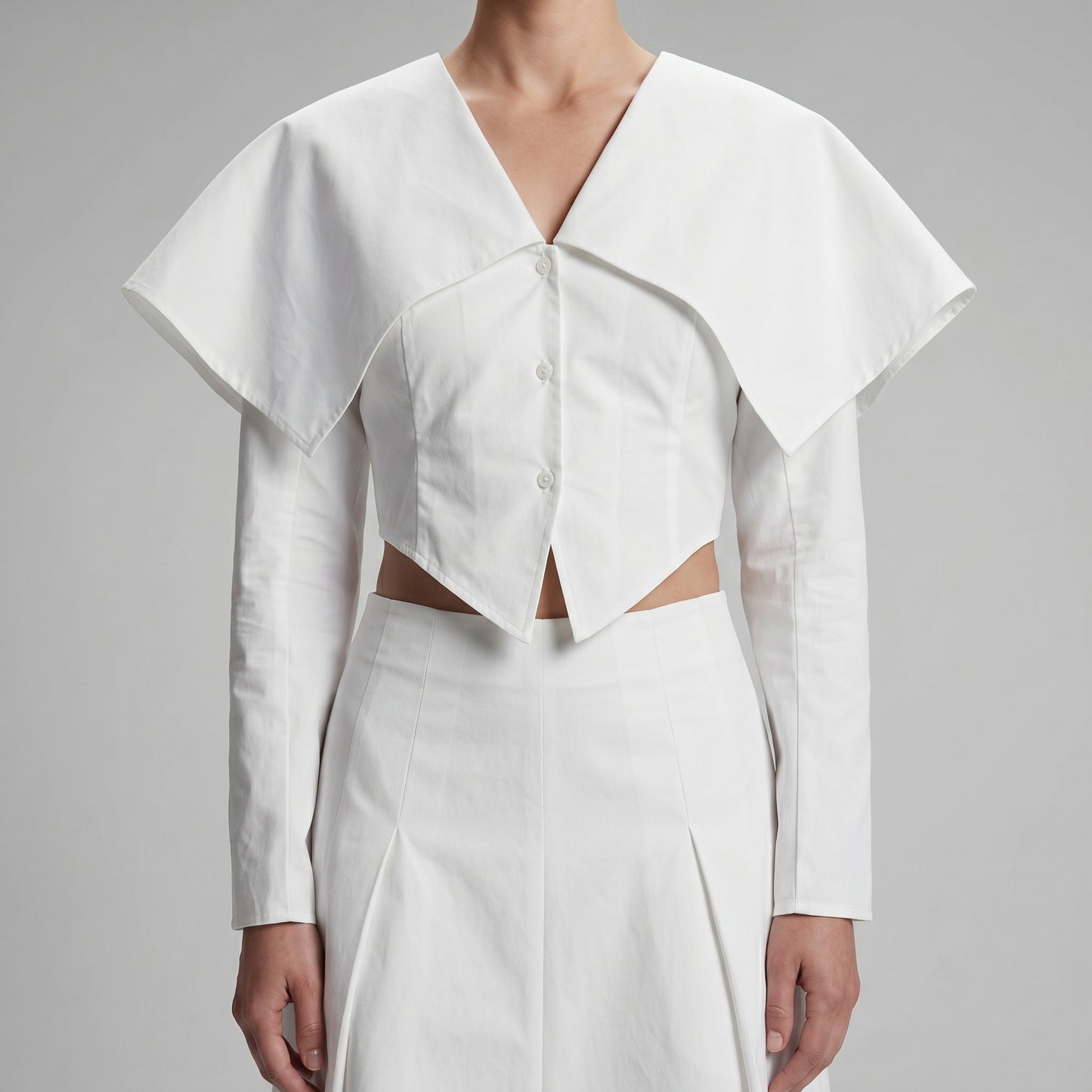 Architectural Collared Cotton Shirt