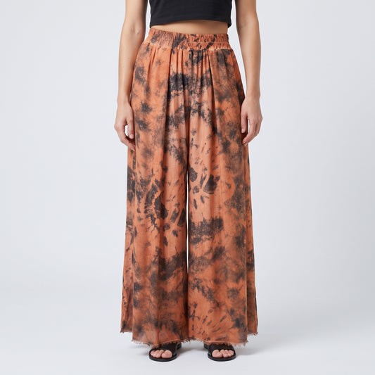 Tie-Dye Wide Leg Trousers