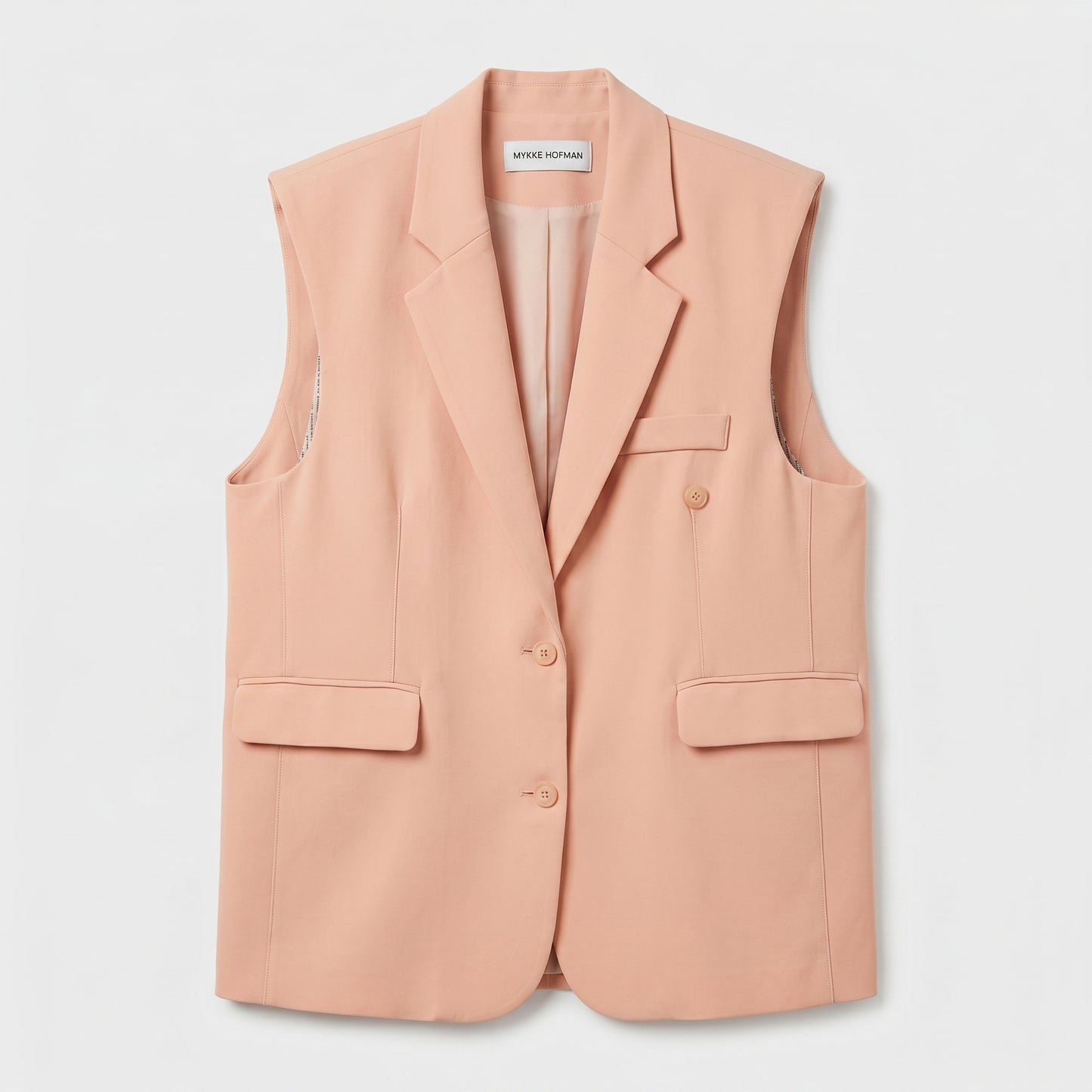 Tailored Sleeveless Blazer Vest