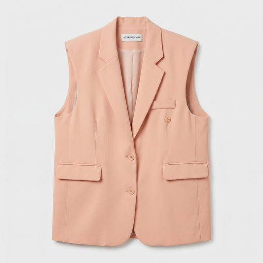 Tailored Sleeveless Blazer Vest