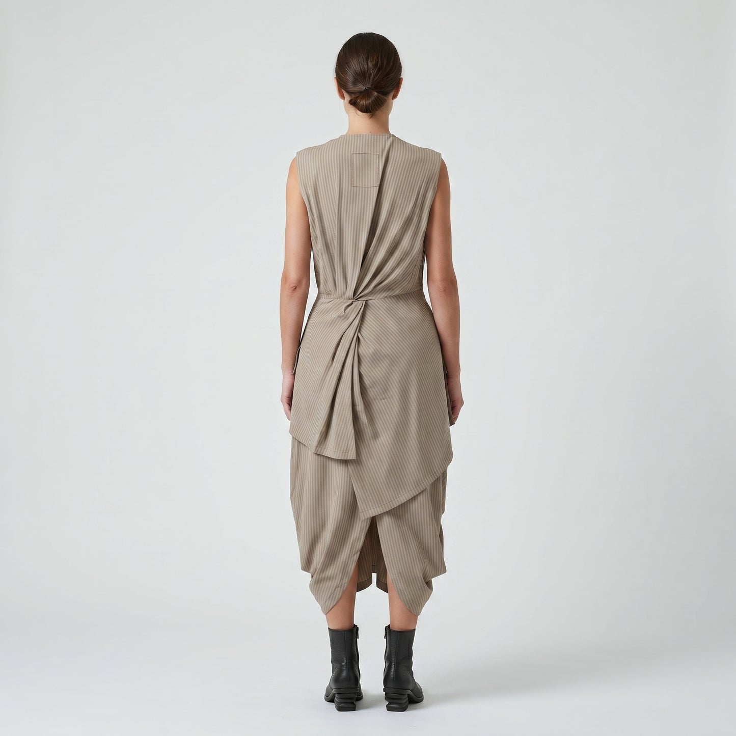 Tailored Pinstripe Asymmetrical Vest