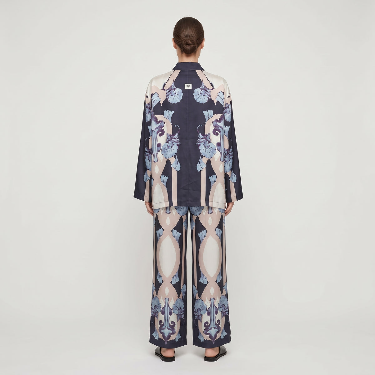 Abstract Print Oversized Shirt