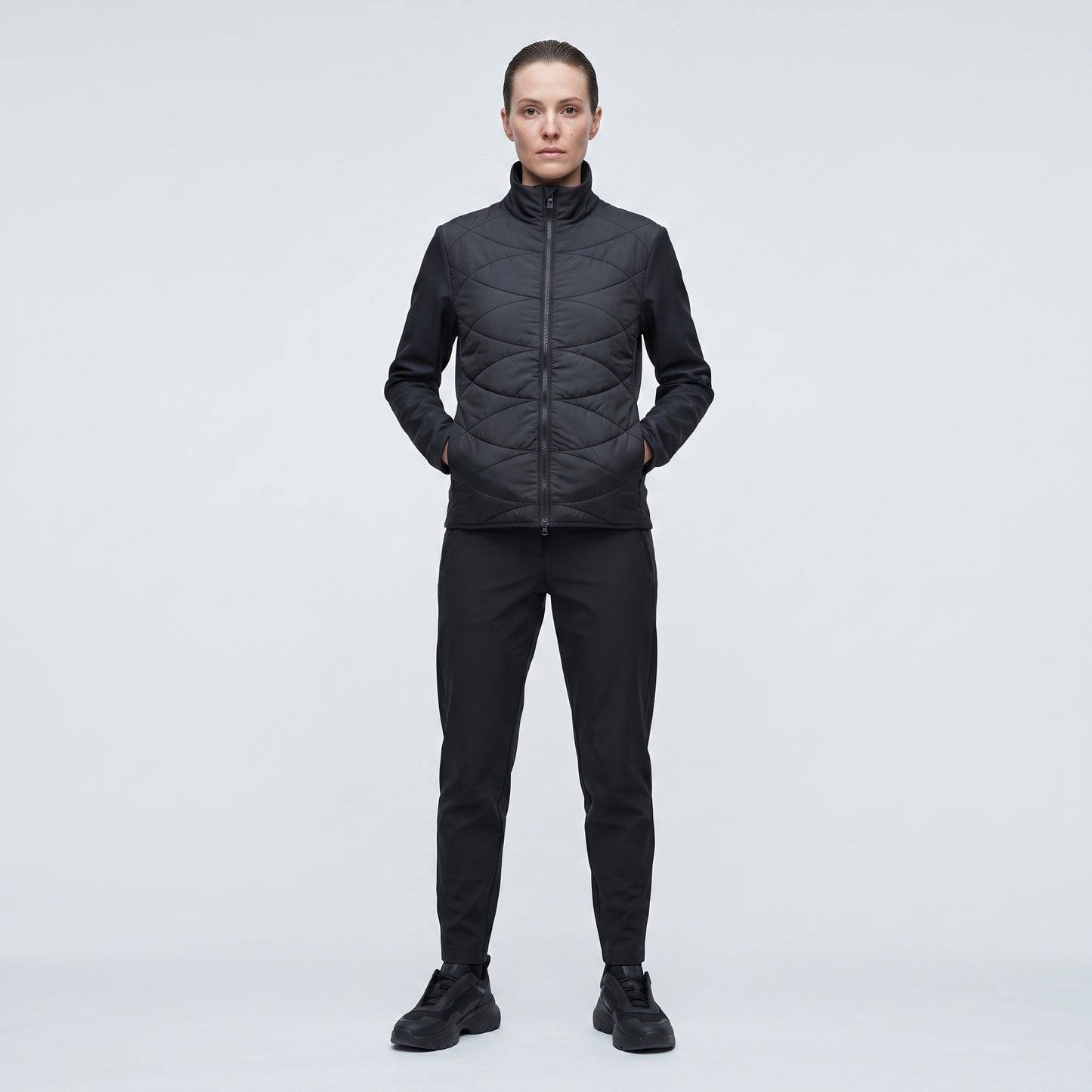 Quilted Technical Zip Jacket