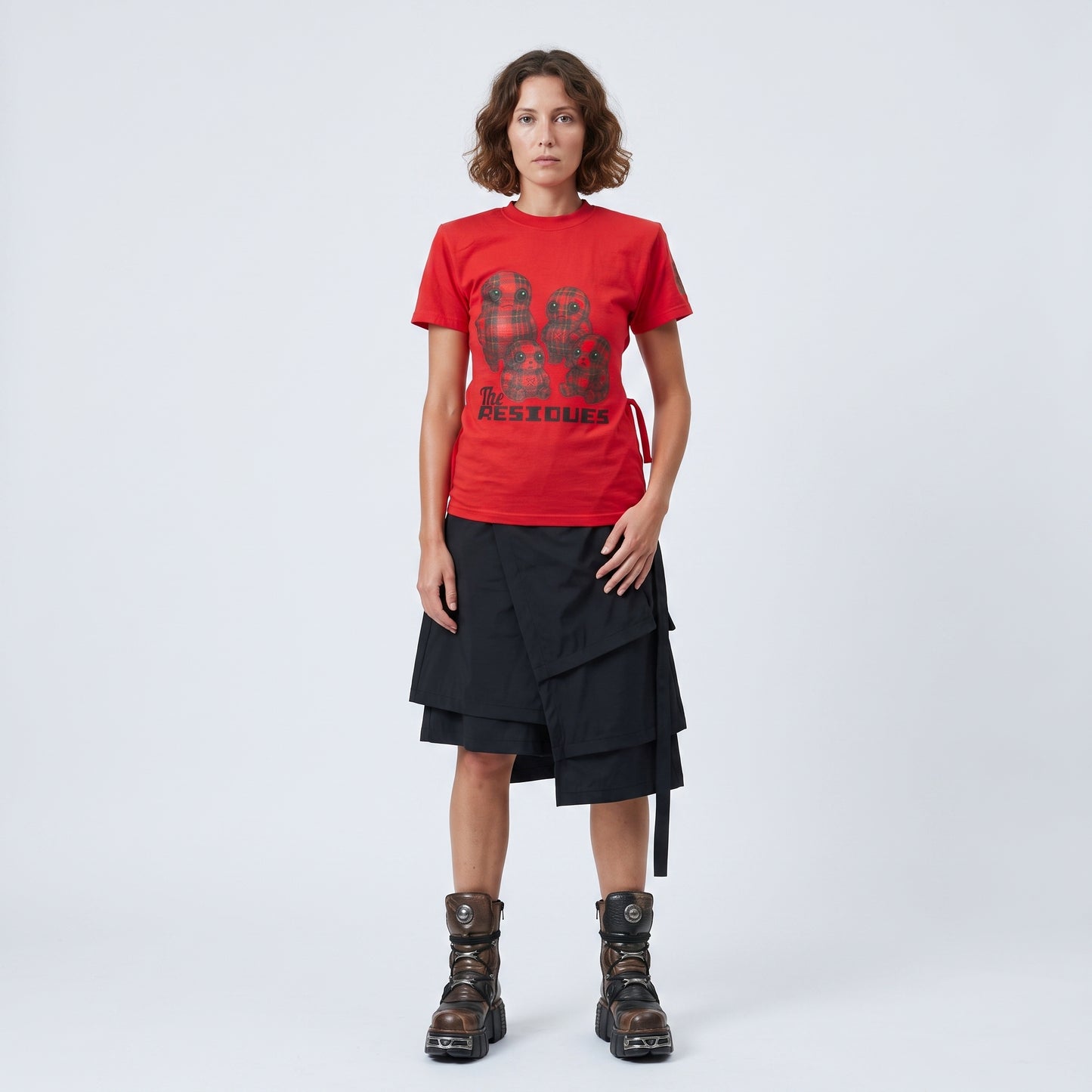 Red Graphic Cotton T-Shirt