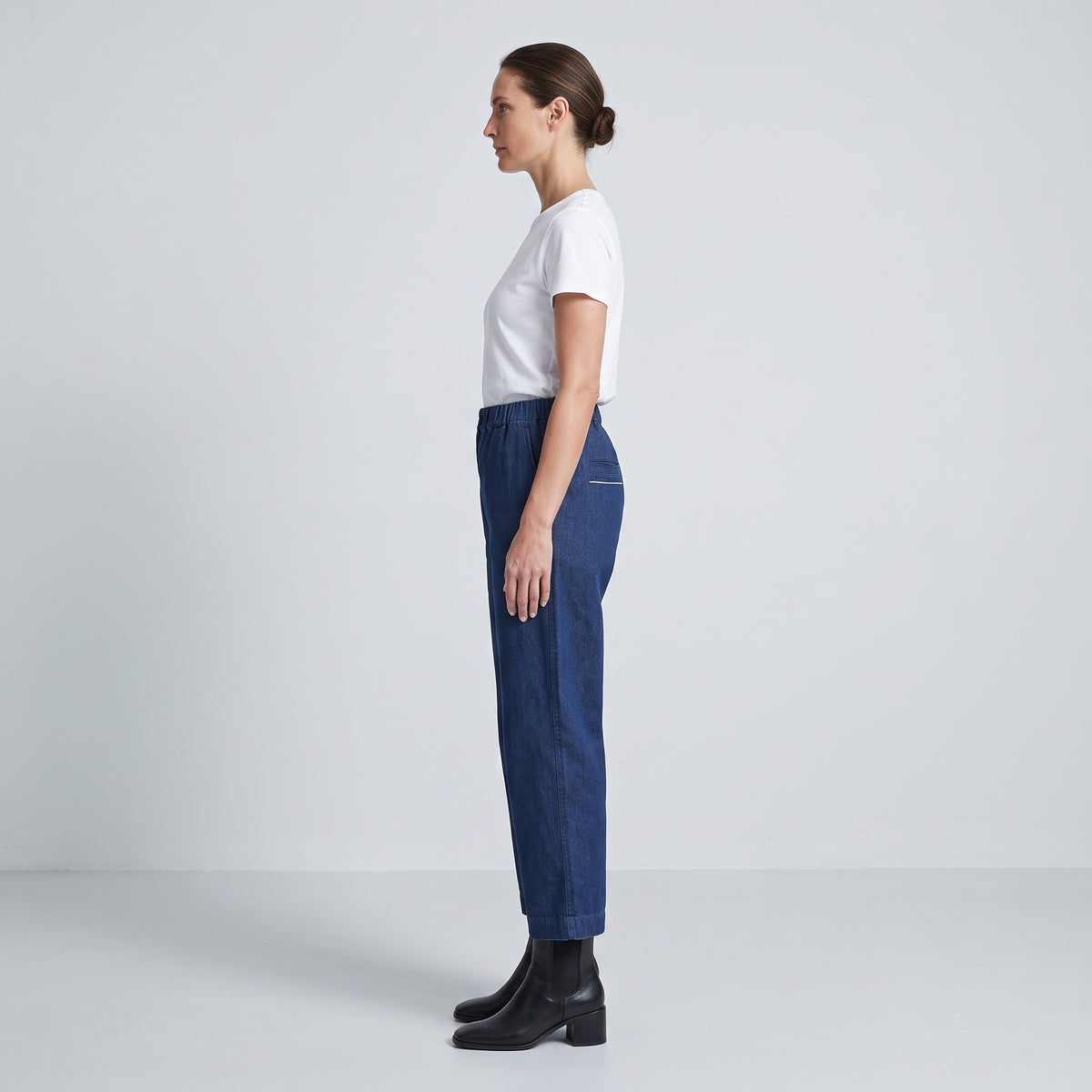 Relaxed Indigo Denim Trousers