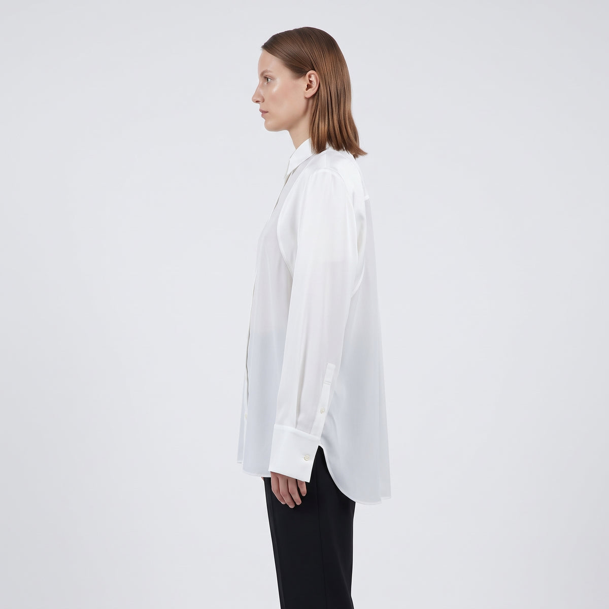 Colorblock Layered Button-Down Shirt