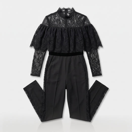 Elegant Black Lace Jumpsuit