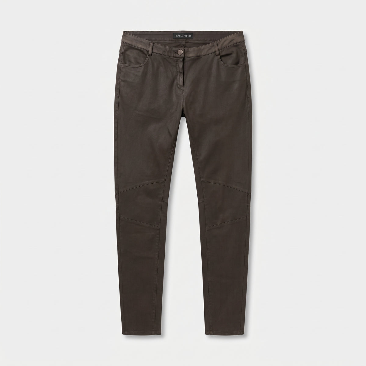 Slim Fit Coated Trousers