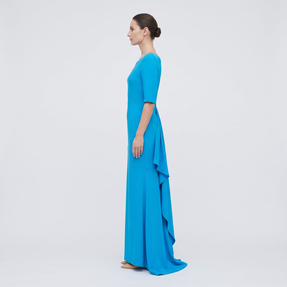 Vibrant Blue Column Maxi Dress
