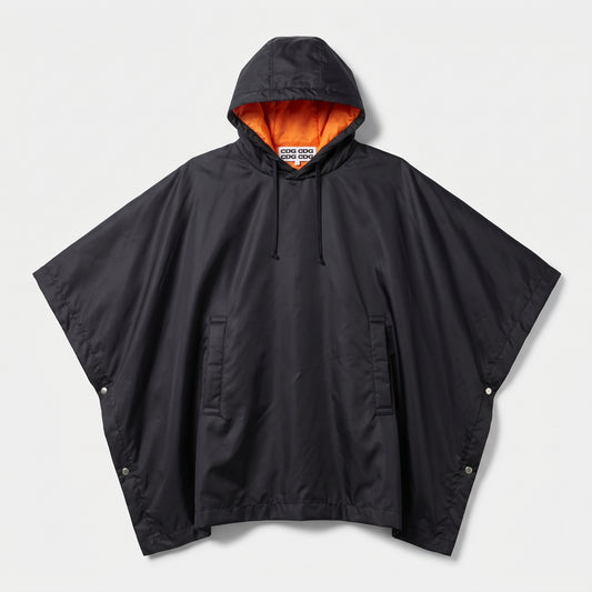 Technical Hooded Poncho Cape