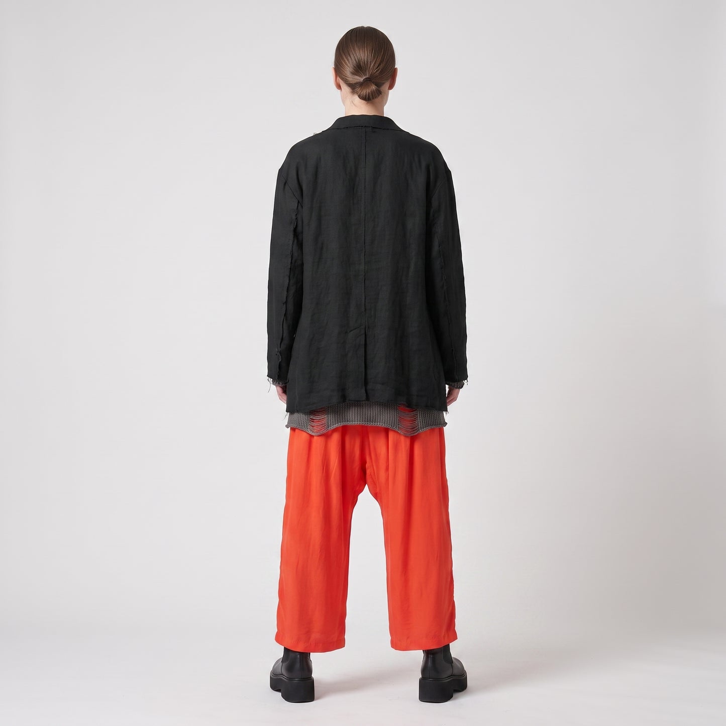 Vibrant Pleated Wide-Leg Trousers