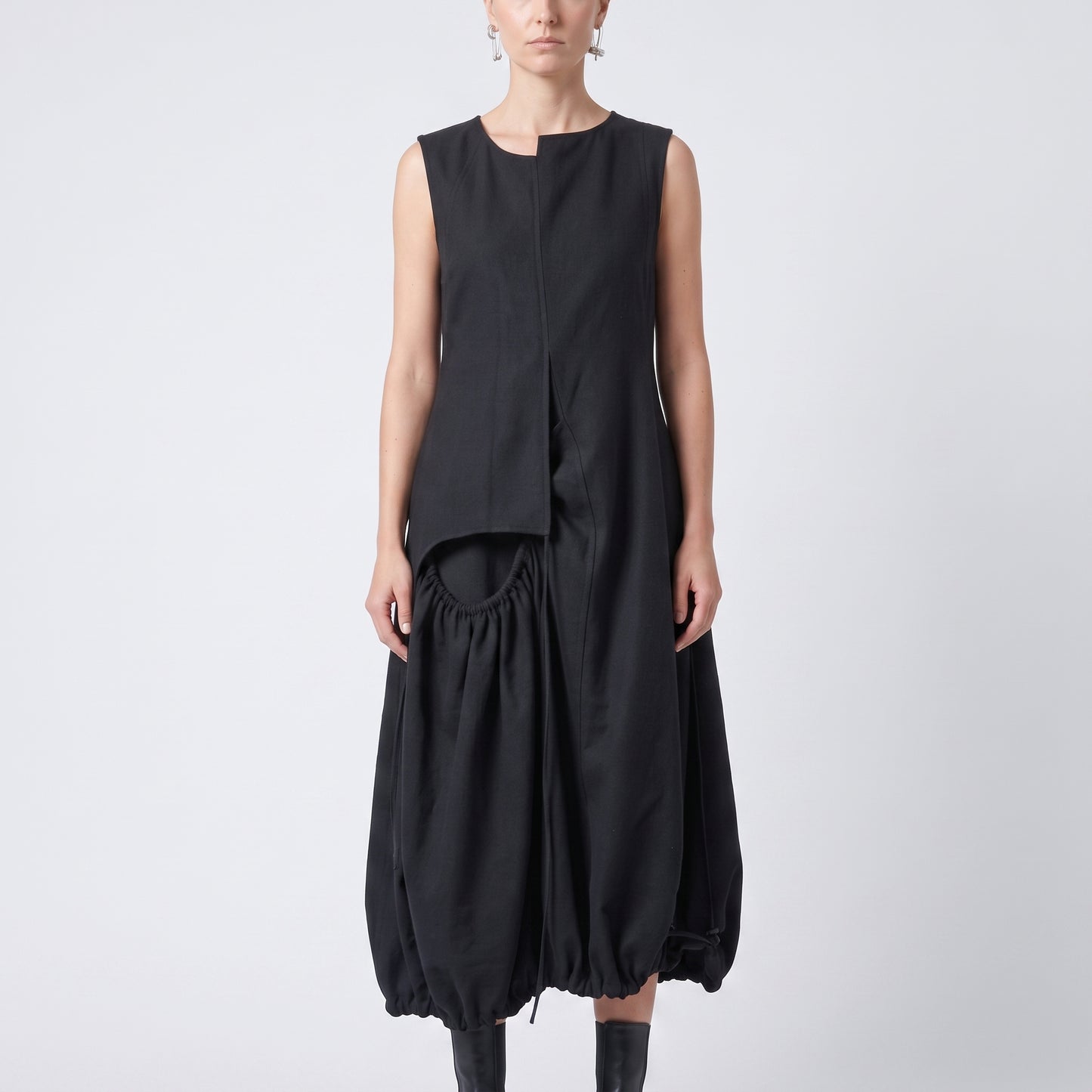 Architectural Asymmetric Tiered Vest