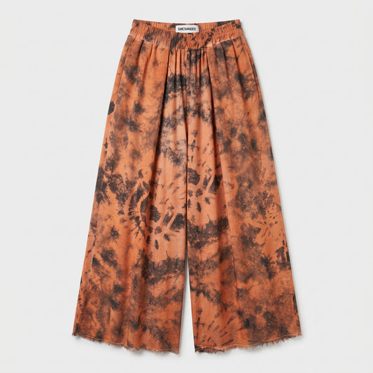 Tie-Dye Wide Leg Trousers