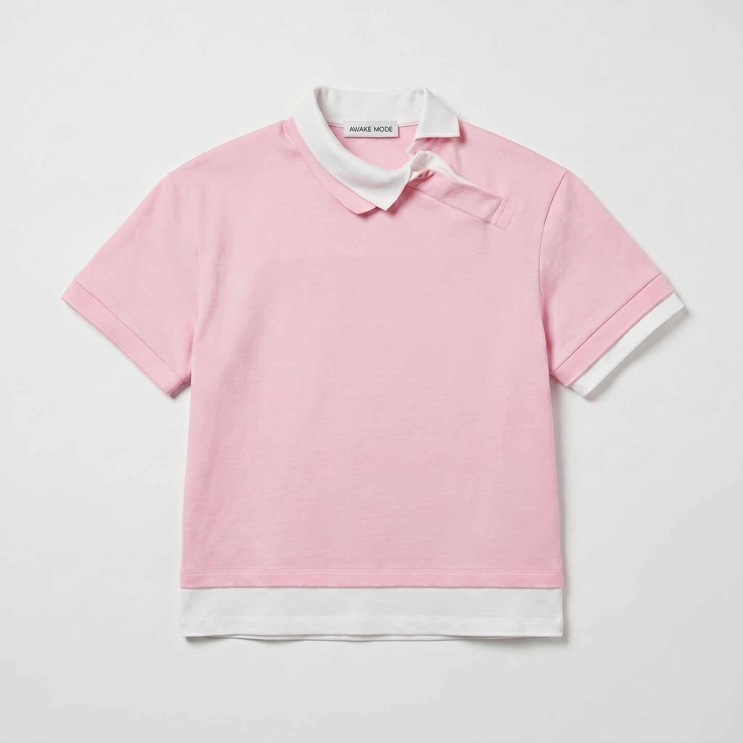 Layered Asymmetrical Polo Top
