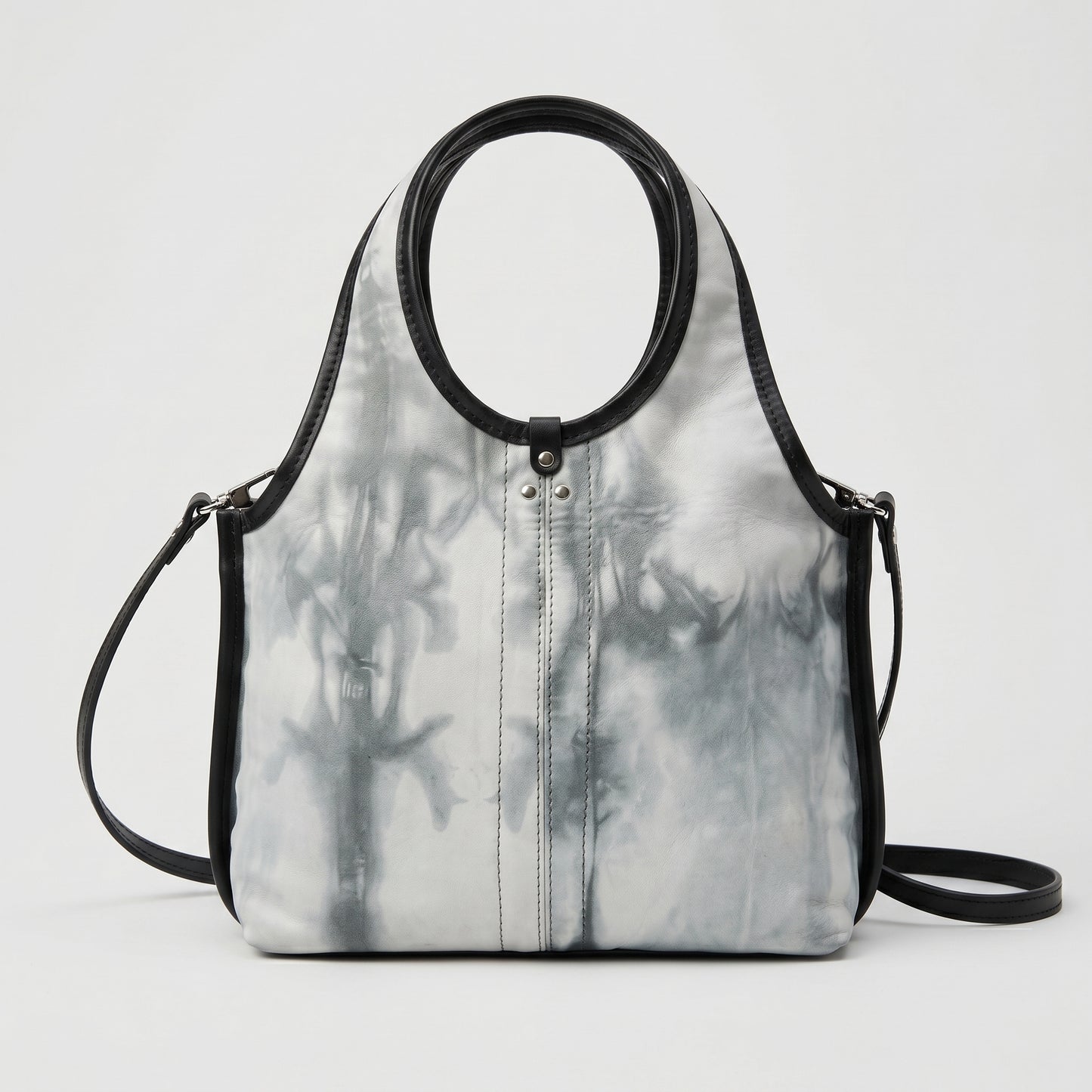 Tie-Dye Leather Tote Bag